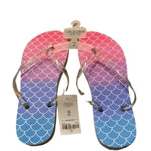 Flip Flops Arizona Mermaid Ombré Flip Flops NWT